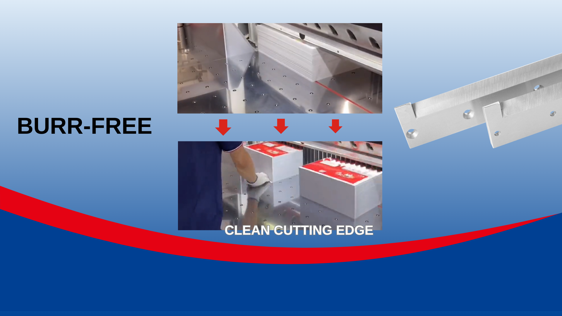  ShenGong Carbide Guillotine Knife Slitting paper  with Clean Edge